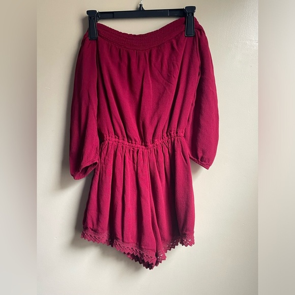 Abercrombie and Fitch peasant boho Romper size M - Picture 7 of 10
